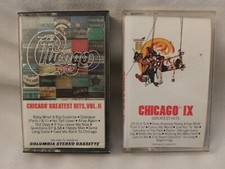 Chicago IX and Greatest Hits Vol II Cassette Lot  Columbia PCT 37682 PCT 33900