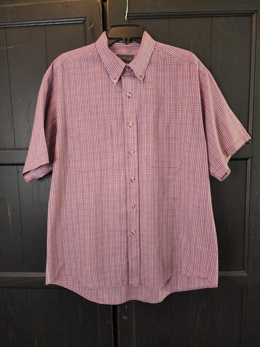 van heusen men's dress shirts short sleeve oxford solid Van Heusen Men's Short Sleeve Dress Shirt Regular Fit Poplin Solid