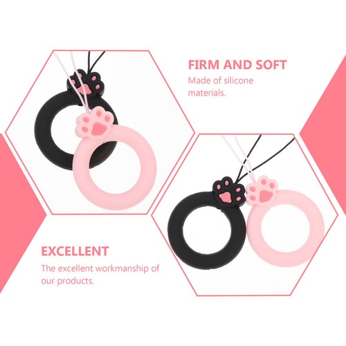 2 Pcs Handy Lanyard Keychain Fräulein Damen Mobiltelefon Schmuck - 第 7/12 張圖片