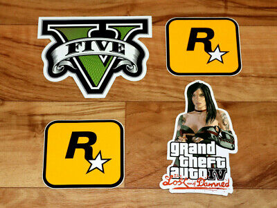 Grand Theft Auto Iv V 4 5 The Lost And Damned Sticker Set Promo Xbox 360 Ps3 Ps4 Ebay