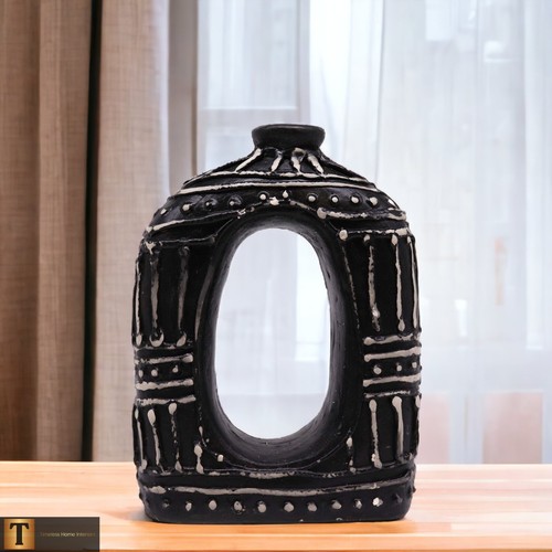 Terracotta Vase Contemporary Donut Designs Neutral Colours Vases Home Decor - Picture 18 of 20