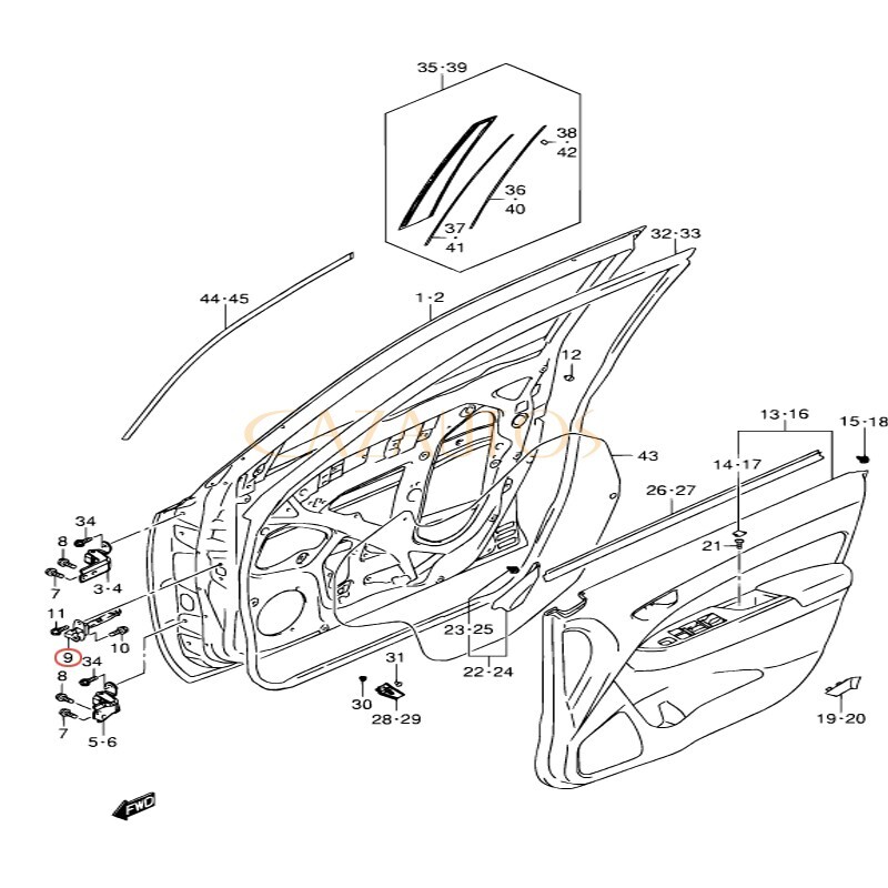 DOOR CHECK ARM STOP HINGE STRAP 81810-66M00 FOR SUZUKI VITARA 2016