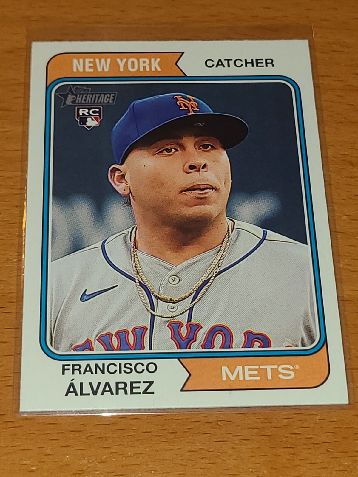 METS FRANCISCO ALVAREZ 2023 TOPPS HERITAGE #388 ROOKIE CARD RC