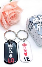 Valentines Gift Couple Keychain for Boyfriend Girlfriend with Gift Box Free Ship