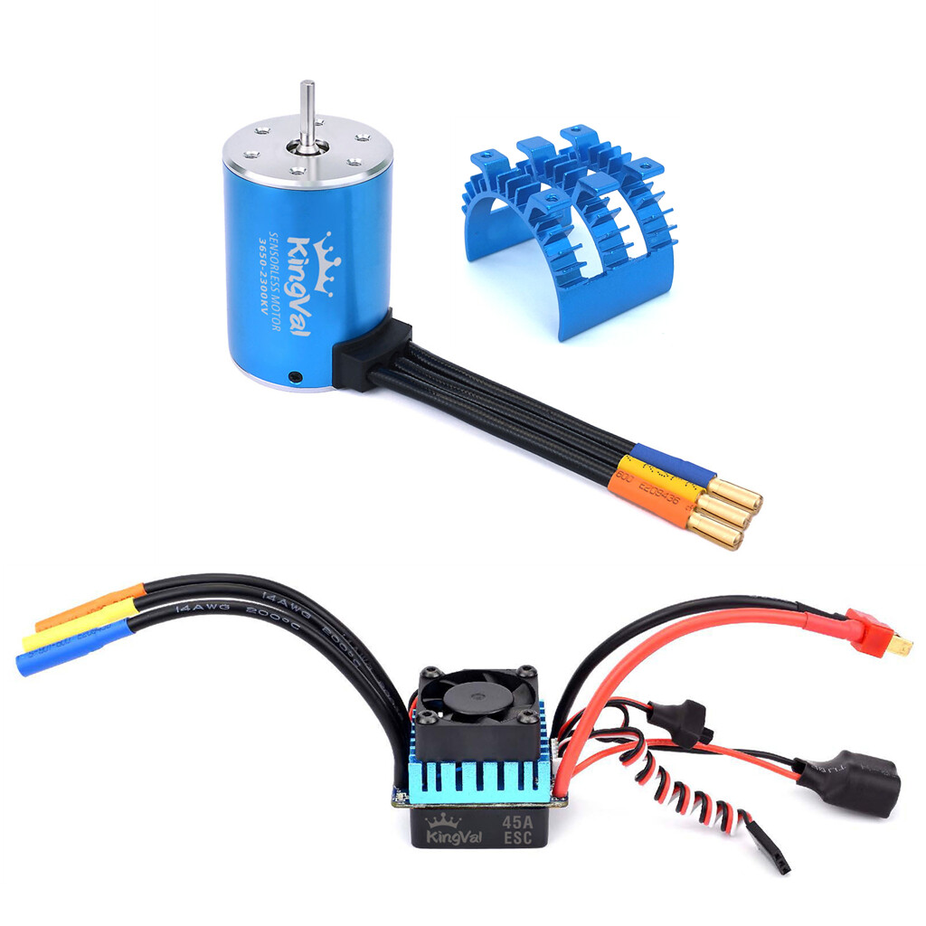 KingVal 2845 3100KV Waterproof Brushless Motor – 3.175mm Shaft For 1/14 RC Cars, CNC Aluminum, High Torque - View #9