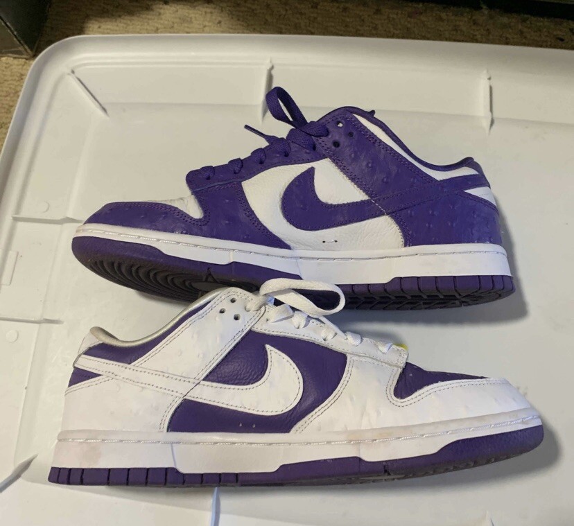Nike Dunk Low Purple/White Flip The Old School Sz 10W/ Mens 8.5