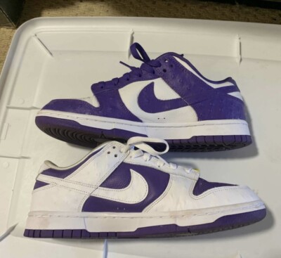 Nike DUNK LOW ブラウン/ホワイト/パープル Nike Dunk Low Purple/White Flip The Old School Sz 10W/ Mens