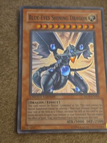 Rara Blue Eyes Shining Dragon MOV-EN001 Edizione Limitata YuGiOh Foil - Foto 2 di 9