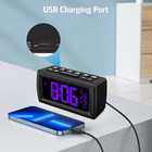 New ListingFm Radio Alarm Clocks for Bedrooms, Loud Alarm Clock for Heavy Sleepers, Digi.