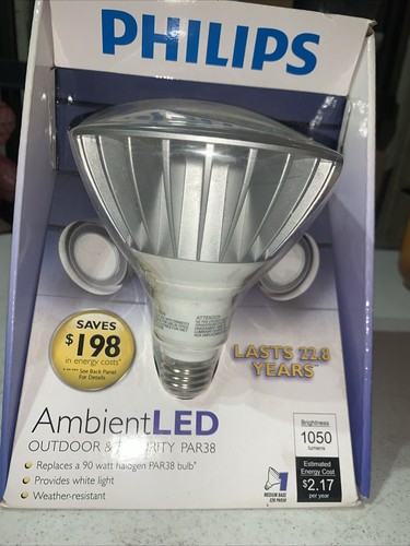 Philips Outdoor & Security PAR38 Ambient LED Flood Light - 800 Lumens 1050 Lum