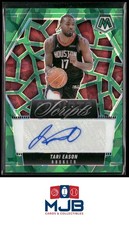 2024-25 Panini Mosaic Tari Eason Scripts Green Ice Auto #MS-TRI Houston Rockets