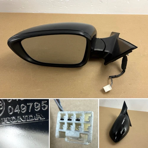 2018-2022 Honda Accord DRIVER Side View Door Mirror BLACK OEM *3 pins plug