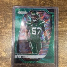 2024 Panini Prizm - C.J. Mosley #227 Green Prizm New York Jets Football NFL Card