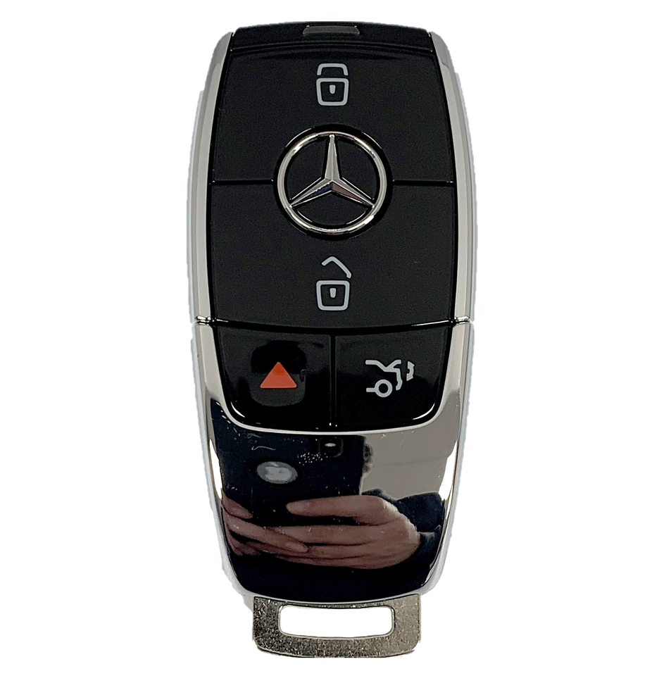 OEM Mercedes Benz Remote Fob + Uncut Key Insert NBGDM3 (chrome) - (SHP ...