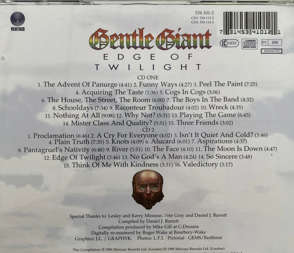 Gentle  Giant „Edge of Twilight“ Doppel CD - Bild 2 von 2