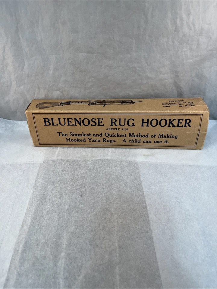 Vintage Bluenose Rug Hooker Tool For Hooked Yarn Rugs IOB - Image 3 of 4