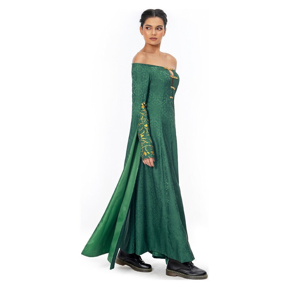 Thrones Queen Alicent Hightower youth green Long Dress Cosplay costume Halloween | eBay Thrones Queen Alicent Hightower youth green Long Dress Cosplay costume Halloween | eBay