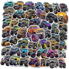 50 PCS for Kids, Truck Monster Stickers for Water Monster Truck Stickers