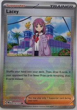 Lacey (Poke Ball Pattern) 114/131 Uncommon Prismatic Evolutions Pokemon Holo NM
