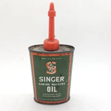 Singer Sewing Machine Vintage Oil Can Handy Oiler Empty Oil Can