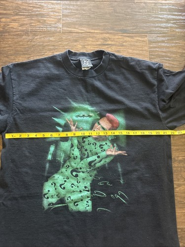 Vintage 1995 Batman Forever The Riddler T Shirt Movie Jim Carrey Size XL - Picture 8 of 12