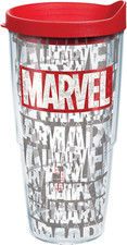 Marvel Logo Made in USA Double Walled Insulated Tumbler Travel Cup Keeps Drinks
