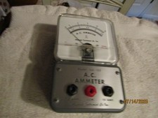 Vintage Accurate Instrument Co New York AC Ammeter Model Ind 103 NOS