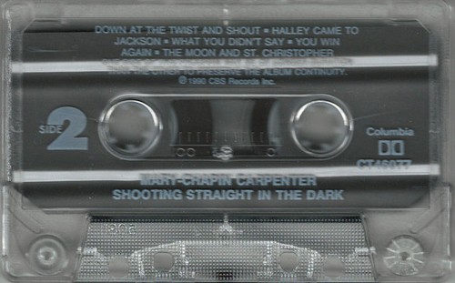 Mary Chapin Carpenter - Shooting Straight In The Dark (Cassette) (VG+) - Picture 3 of 3
