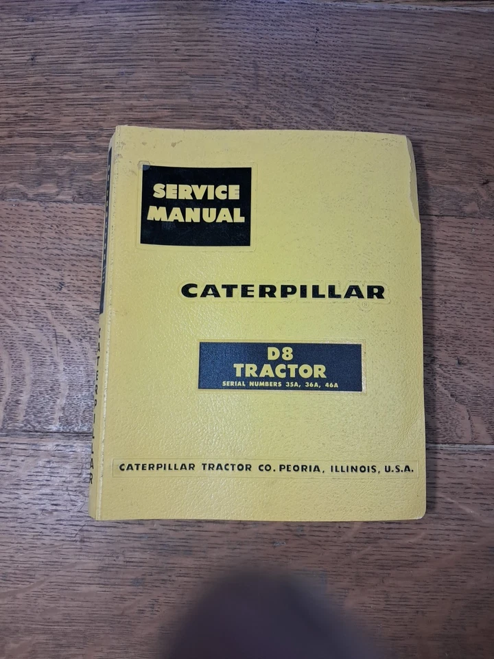 Caterpillar CAT D8 1959 Tractor Dozer Shop Service Repair Manual Guide 35A K45 - Image 2 of 4