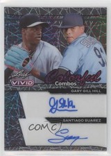 2024 Leaf Vivid Gray Laser 1/1 Gary Gill Hill Santiago Suarez #CD-12 Auto 13u1