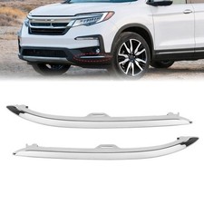 Chrome Front Bumper Lower Molding Trim Leftright For Honda Pilot 2019-2022