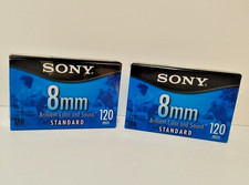 Lot of 2 Sony 8mm Video Cassette Tapes P6-120 MP Standard Grade Brand New Sealed