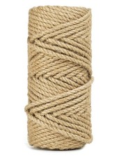 100 Feet 5mm Jute Twine, Heavy Duty Jute Rope, Natural Hemp Rope for DIY Arts Cr