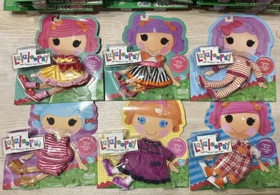 MGA ENTERTAINMENT NEW Lalaloopsy Fashion Lot Of 6 Outfits Party Dress Coat Pjs Overalls Suit