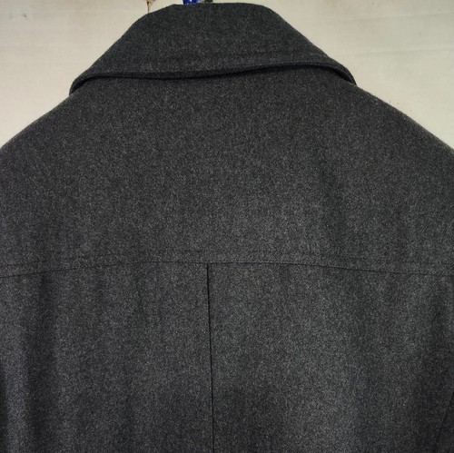 Kenneth Cole Business Coat Mens Large Winter Gray Single Breasted Wool Blend - Picture 2 of 15