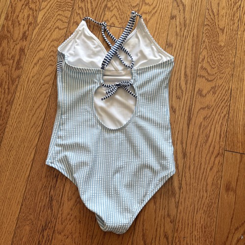 Girls Vineyard Vines One Piece Swimsuit Blue Size XS (5-6) - Picture 4 of 5