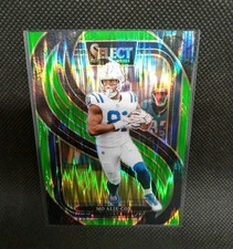 2024 Panini Select - Premier Level Mo Alie-Cox #184 Neon Green Shock Prizm /499