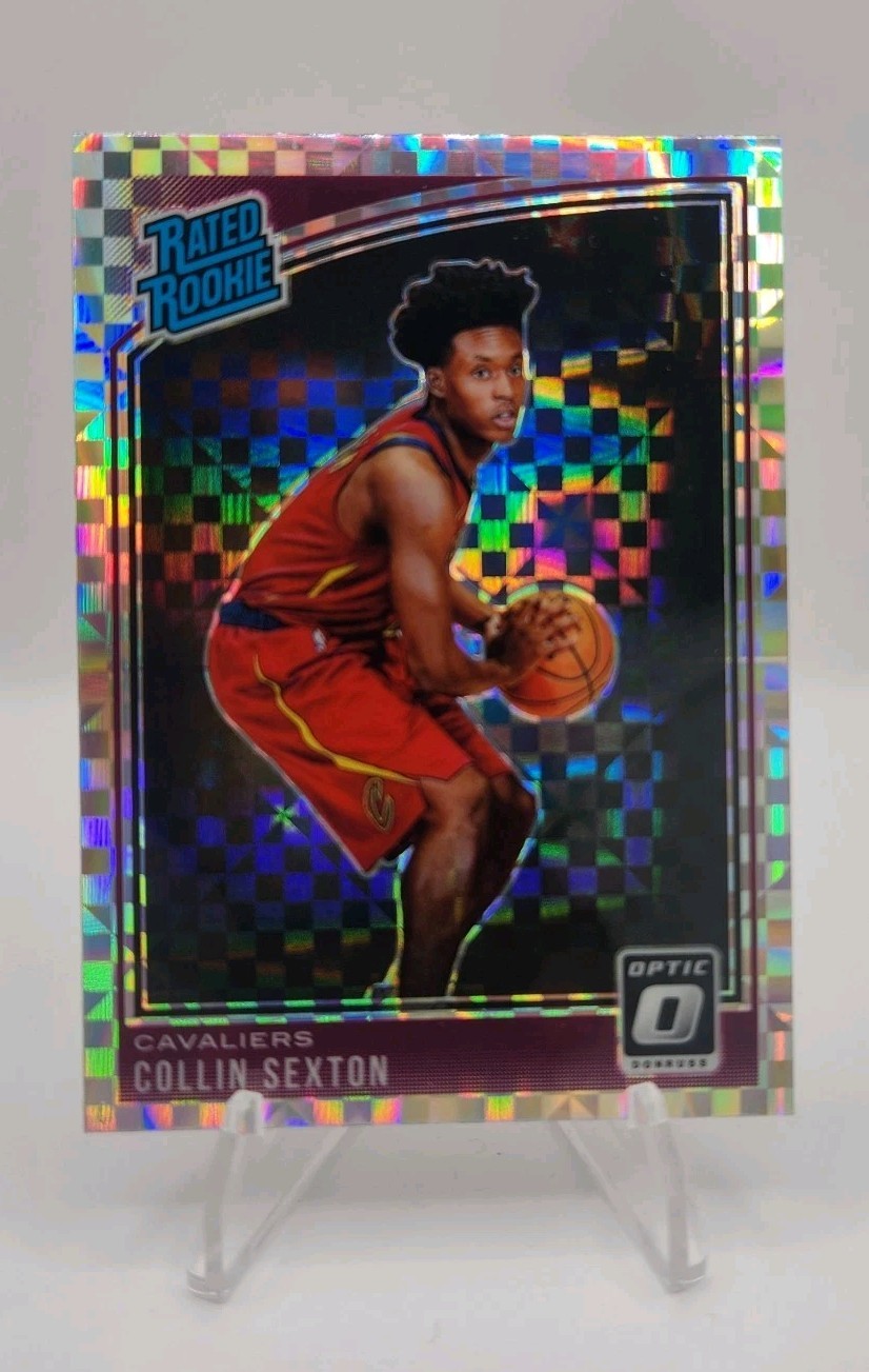 2018-19 Panini Donruss Optic Rated Checkerboard Prizm Collin Sexton #180 Rookie