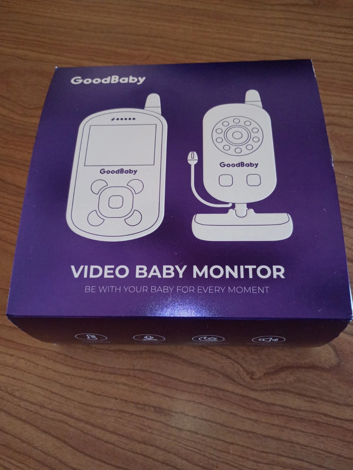 GoodBaby UU24V Video Baby Monitor with Camera and Audio - White Open Box