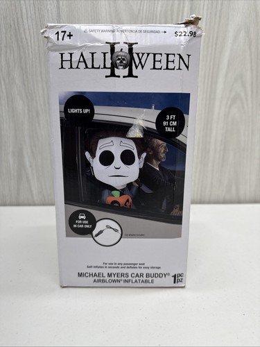 Halloween II Michael Myers Car Buddy Air blown Inflatable Light Up, 3 Foot