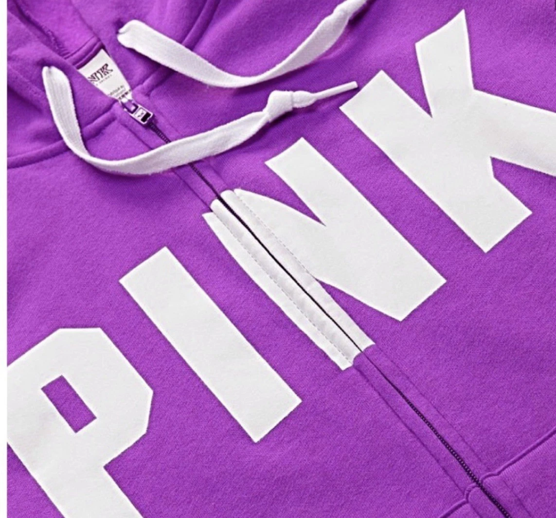 UNDERCOVER Felpa con cappuccio VS PINK Everyday full zip viola M felpa tasche giacca con cappuccio nuova con etichetta’s