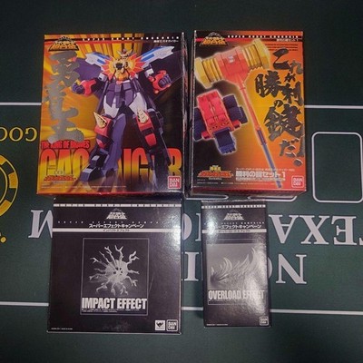 Bandai Super Robot Chogokin GaoGaiGar & Victory Key Set with 2 Efect Parts, Used