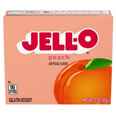 Jell-O Peach Gelatin Dessert Wackelpudding 85g | USA Amerika Import