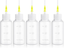 30Cc Needle Tip Glue Squeeze Bottle, Precision Tips Applicator Bottles, 5 Pack