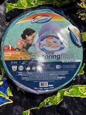 Swimways Infant Baby Spring Water Pool Floats 9-24 Months Built-In Valve Mermaid