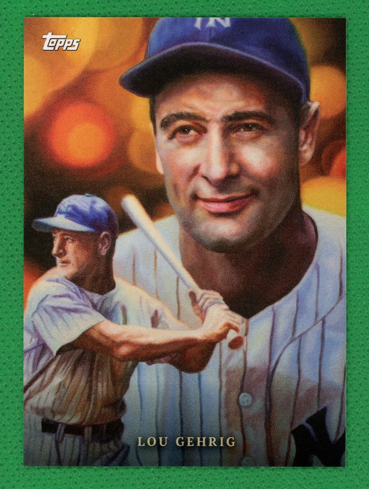 LOU GEHRIG by Paul Jennis 2022 Topps Game Within The Game #9 New York Yankees
