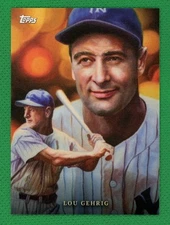 LOU GEHRIG by Paul Jennis 2022 Topps Game Within The Game #9 New York Yankees