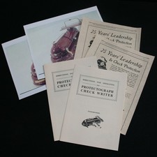 Antique Protectograph Check Writer Photos, Booklets and Advertising Reprints thumbnail
