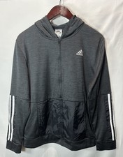 Adidas Dark Gray Hooded Jacket - adidas Size/Taille/Talla XL/TG/EG 18/20