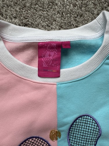 Queen of Sparkle Tennis Pullover rosa blau Gr. XL sportlich - Bild 2 von 3
